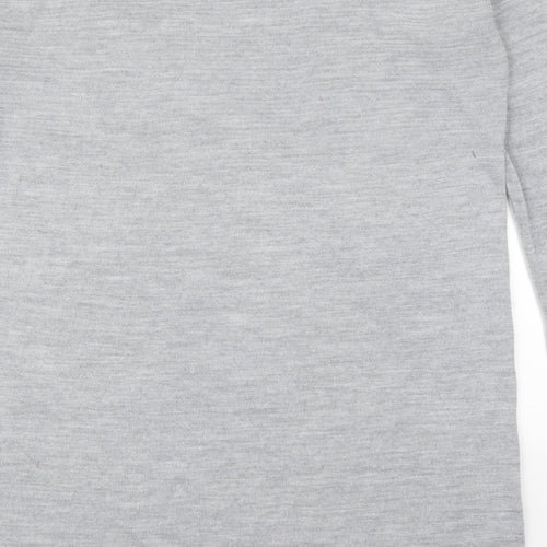 Atmosphere Womens Grey  Acrylic Jumper Dress  Size S  Crew Neck Pullover