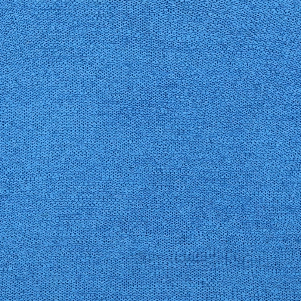Papaya Womens Blue Round Neck  Acrylic Pullover Jumper Size 14