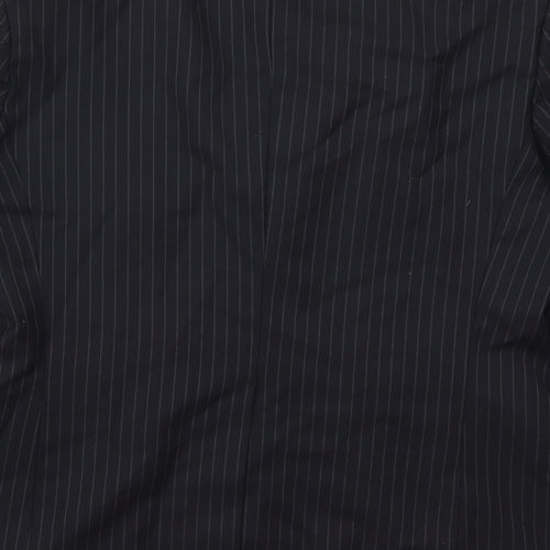 Marks and Spencer Mens Blue Striped Wool Jacket Suit Jacket Size 42