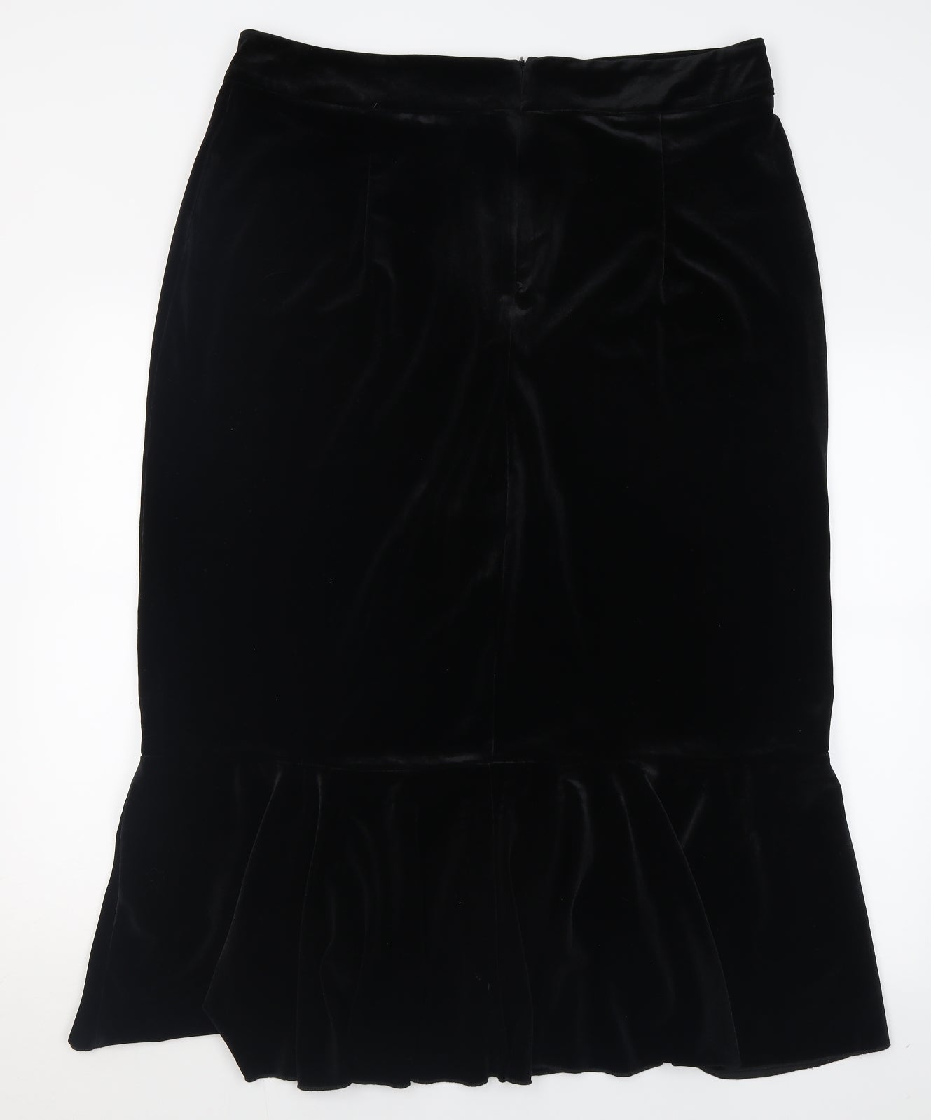 SheIn Womens Black  Polyester A-Line Skirt Size 2XL   Zip