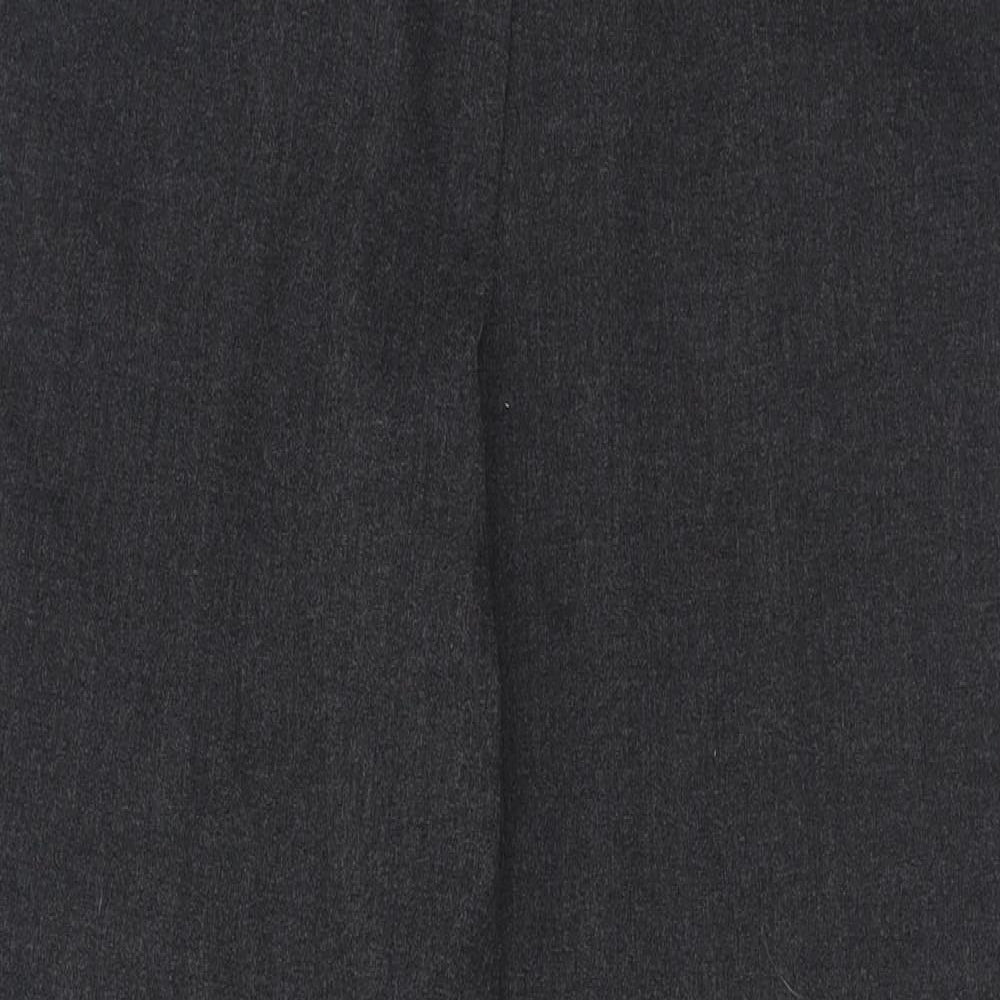 Hirsch Womens Grey  Polyester Trousers  Size 20 L30 in Regular Hook & Eye