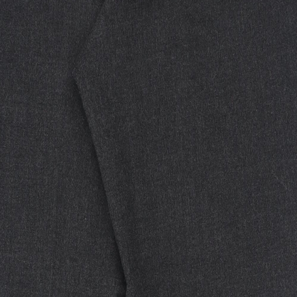 Hirsch Womens Grey  Polyester Trousers  Size 20 L30 in Regular Hook & Eye