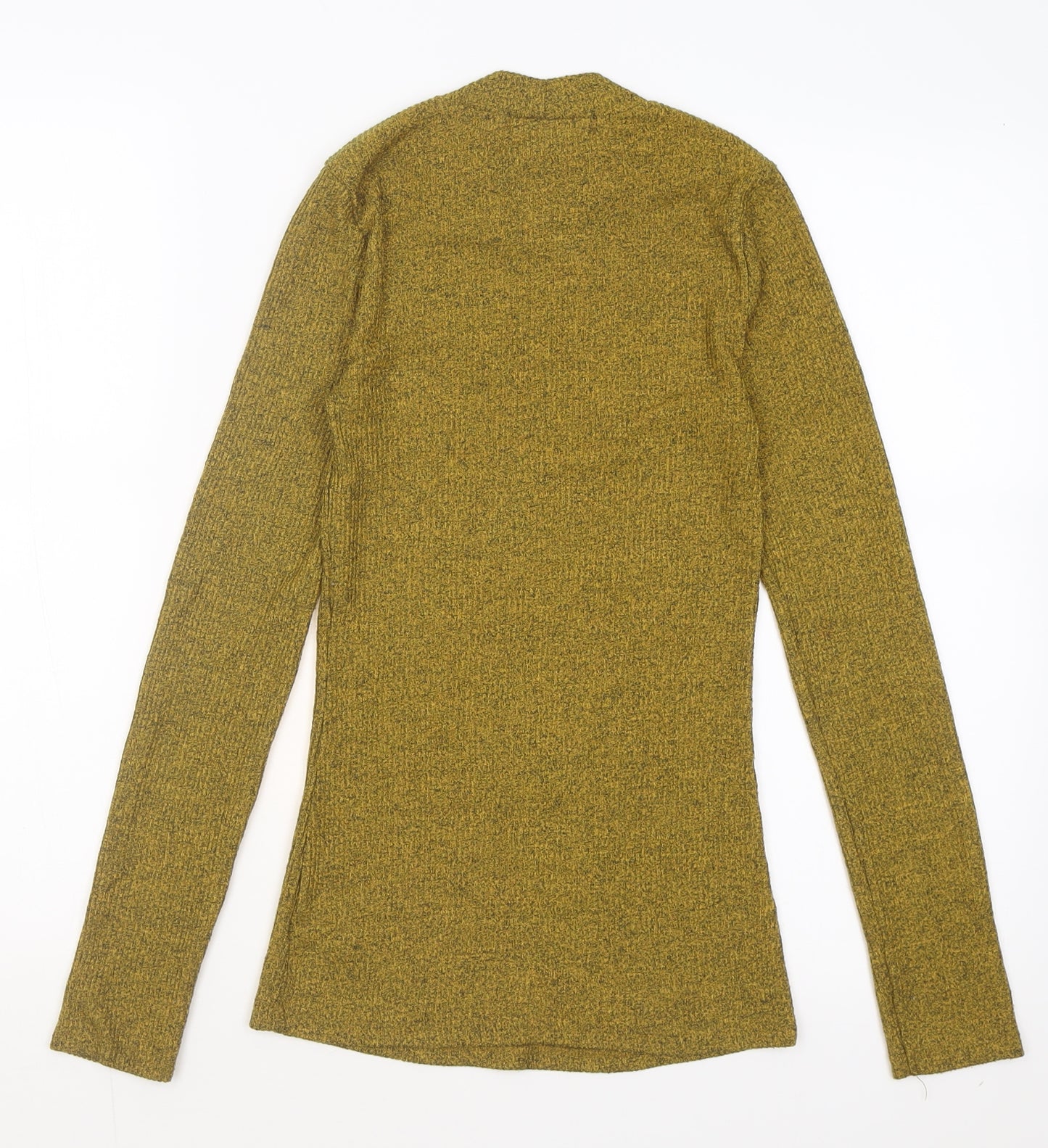 NEXT Womens Yellow High Neck  Polyester Pullover Jumper Size 6