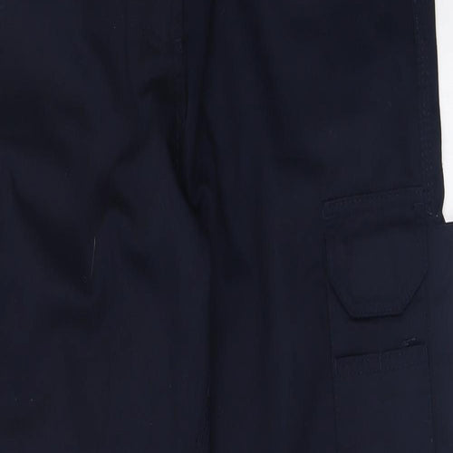 Rokwear Womens Blue  Polyester Cargo Trousers Size 14 L30 in Regular Button