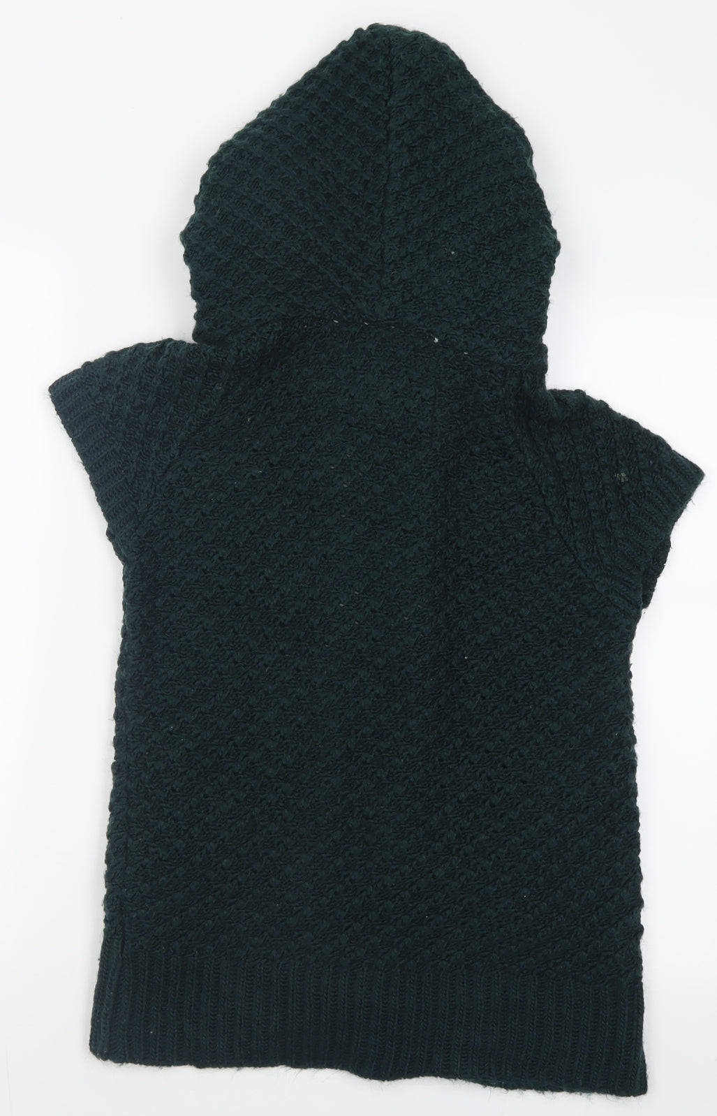 Zara Womens Green V-Neck  Acrylic Cardigan Jumper Size M