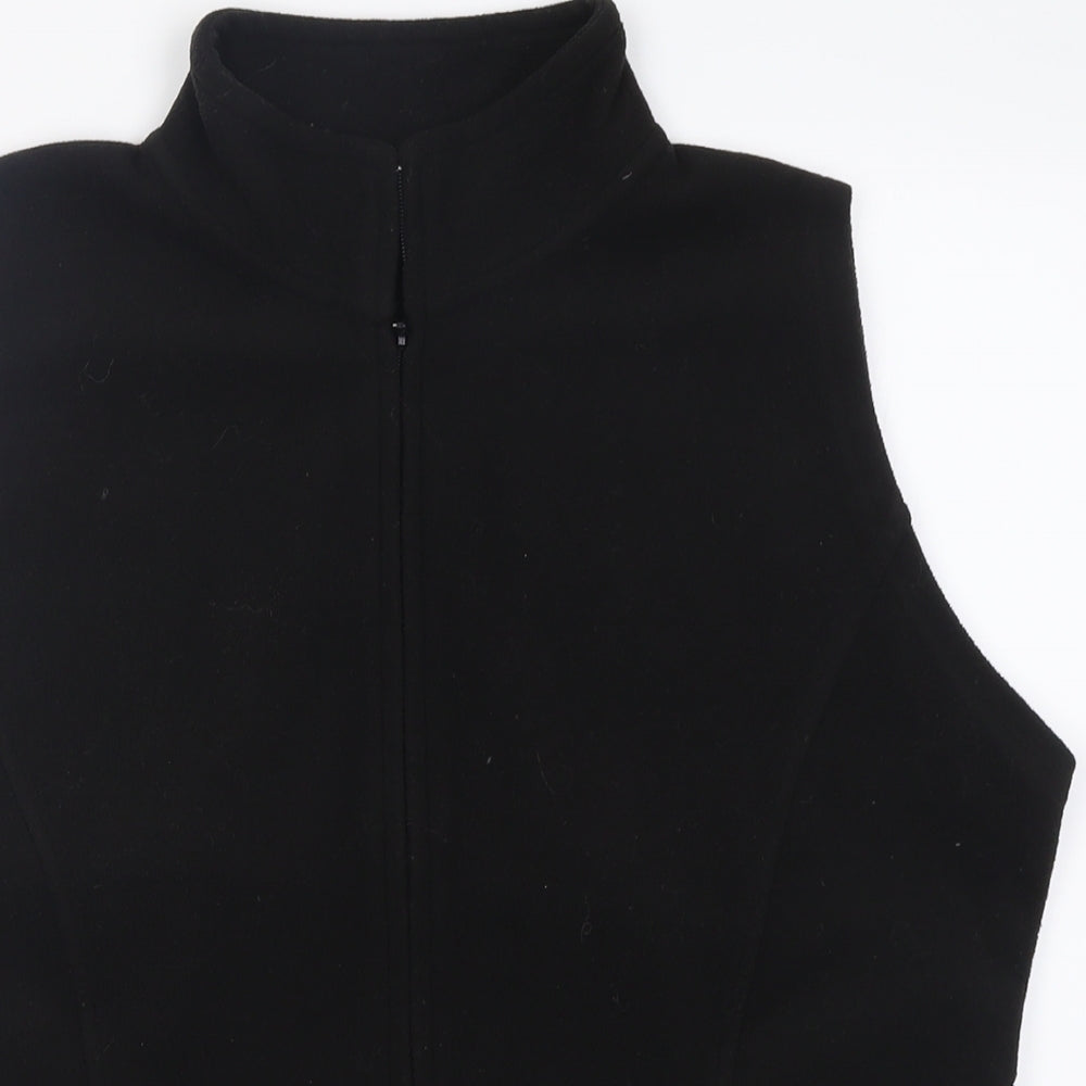 EWM Womens Black   Gilet Jacket Size 14  Zip