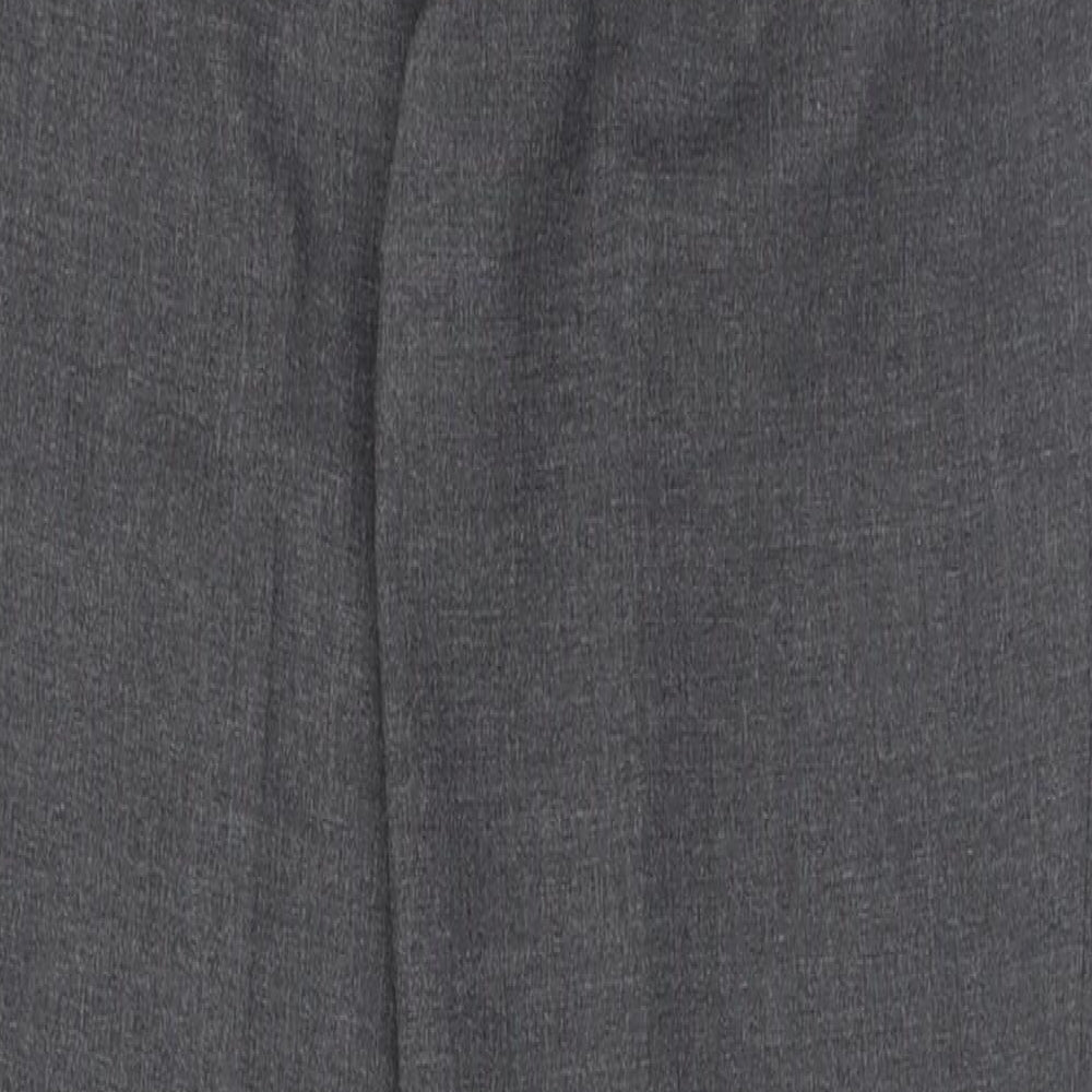 Marks and Spencer Mens Grey  Polyacrylate Fibre Trousers  Size 28 L31 in Regular Button