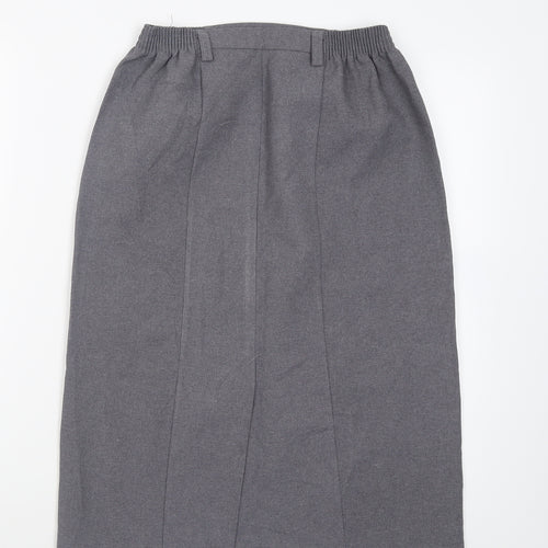 TruTex Womens Grey  Polyester A-Line Skirt Size 6