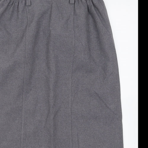 TruTex Womens Grey  Polyester A-Line Skirt Size 6