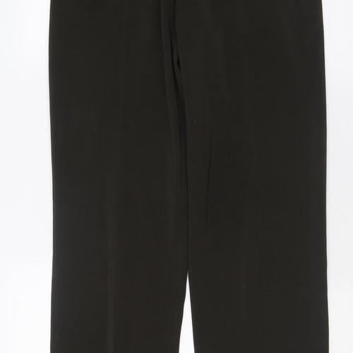 antonio derrico Womens Brown  Polyester Trousers  Size 12 L32 in Regular Button
