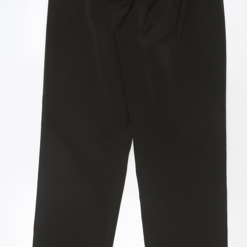 antonio derrico Womens Brown  Polyester Trousers  Size 12 L32 in Regular Button