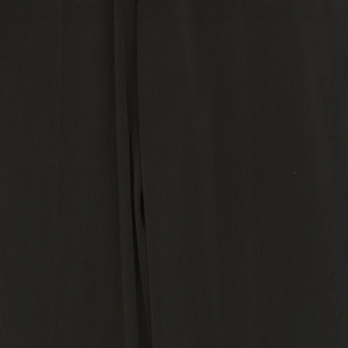 antonio derrico Womens Brown  Polyester Trousers  Size 12 L32 in Regular Button