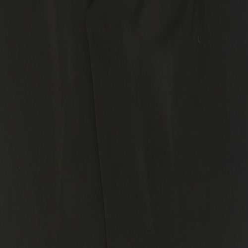 antonio derrico Womens Brown  Polyester Trousers  Size 12 L32 in Regular Button
