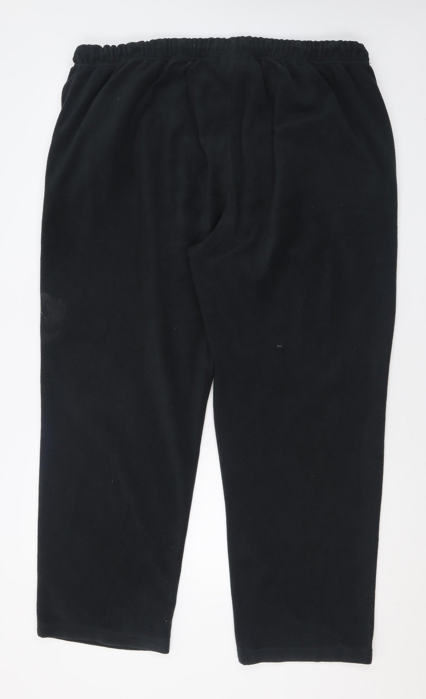 Damart Womens Black  Polyester Jogger Trousers Size 26 L30 in Regular Tie