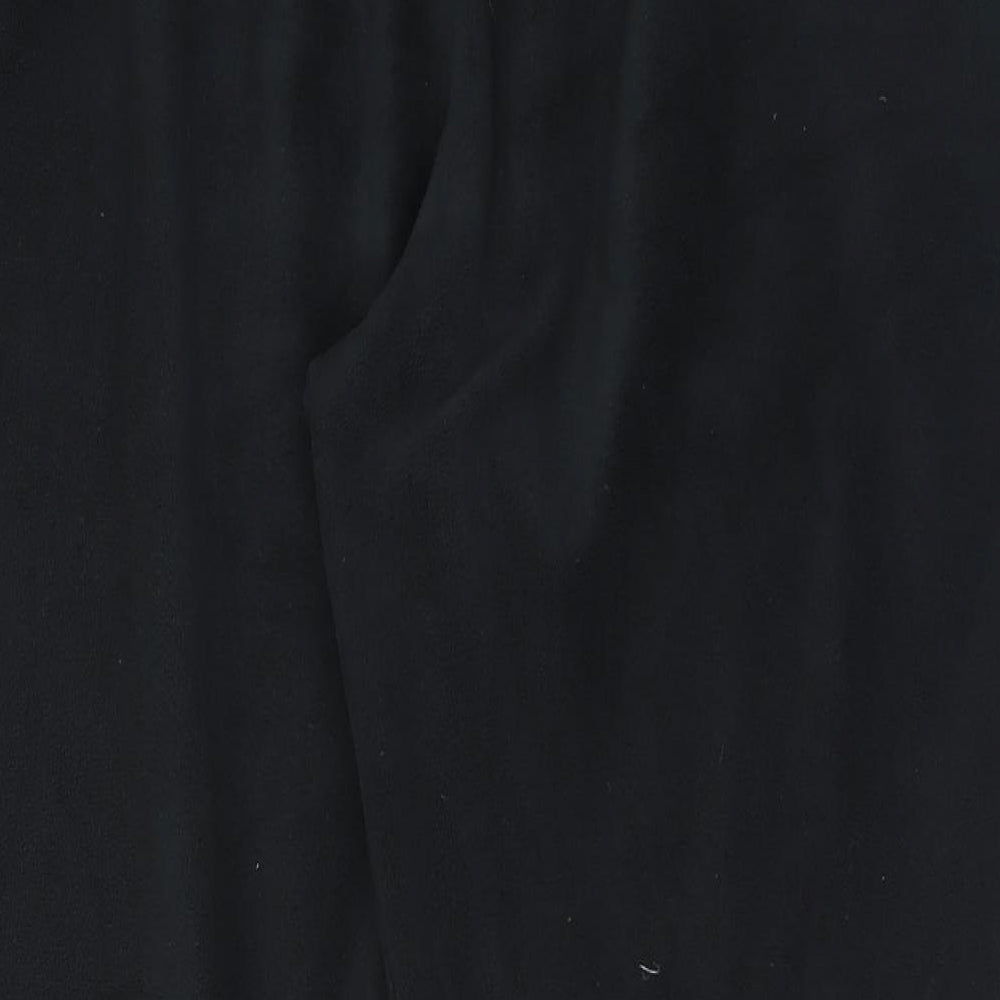 Damart Womens Black  Polyester Jogger Trousers Size 26 L30 in Regular Tie