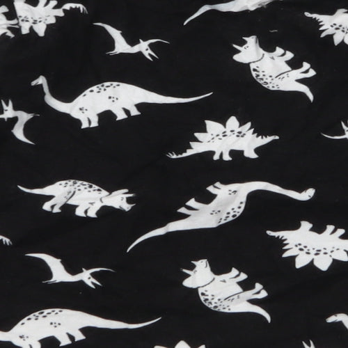 Matalan Boys Black  100% Cotton Jersey T-Shirt Size 3-4 Years Round Neck Pullover - Dinosaurs
