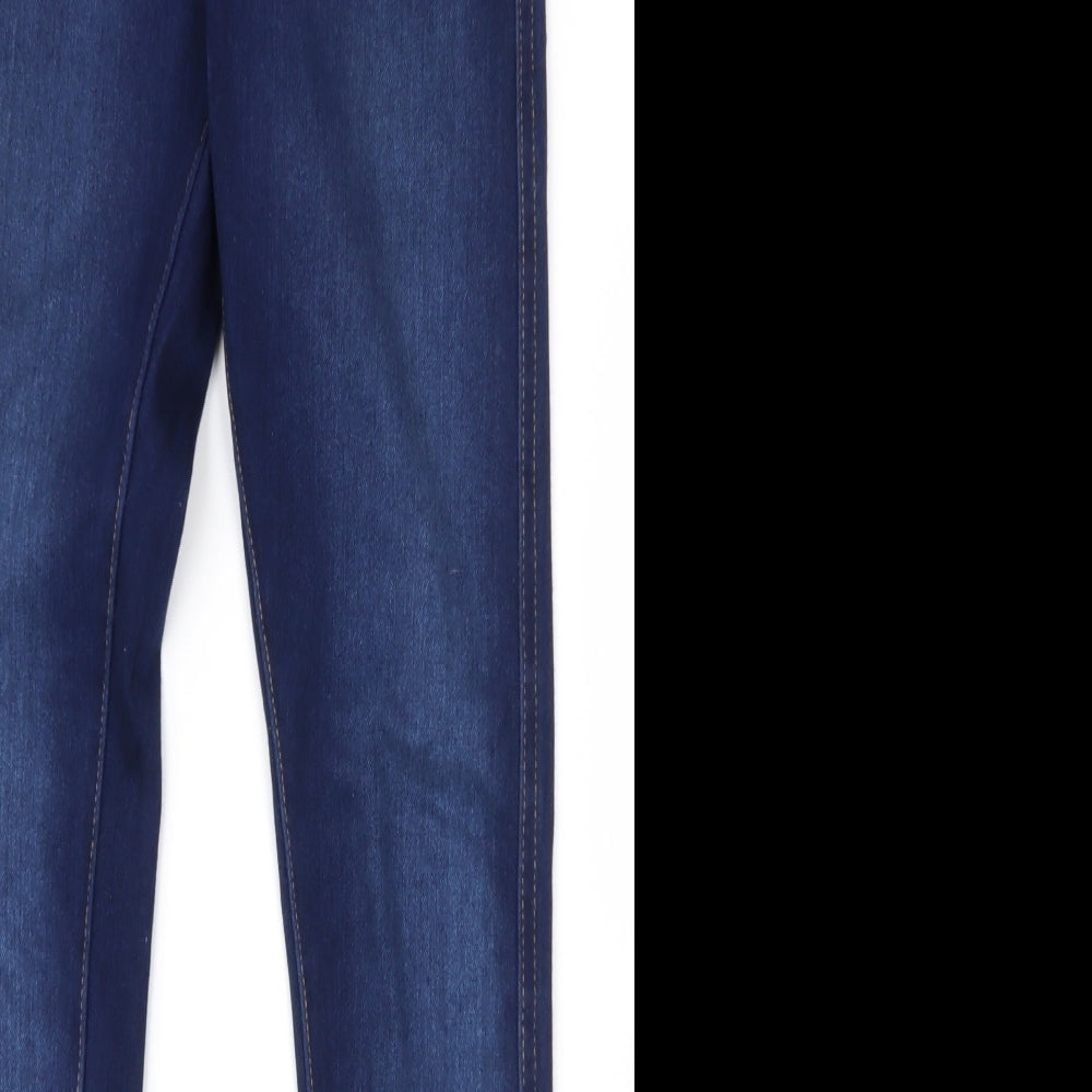 River Island Womens Blue  Cotton Jegging Jeans Size 10 L29 in Slim