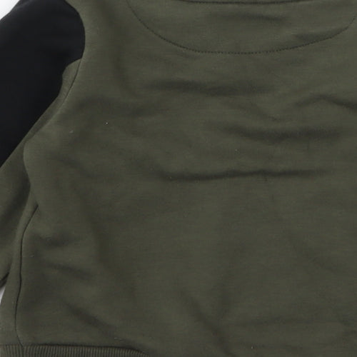 McKenzie Boys Green  Cotton Pullover Sweatshirt Size 3-4 Years  Pullover