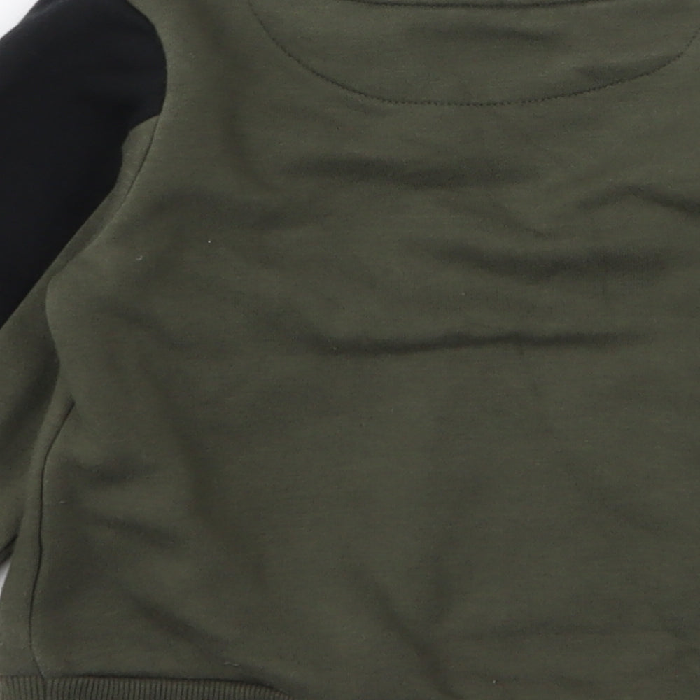 McKenzie Boys Green  Cotton Pullover Sweatshirt Size 3-4 Years  Pullover