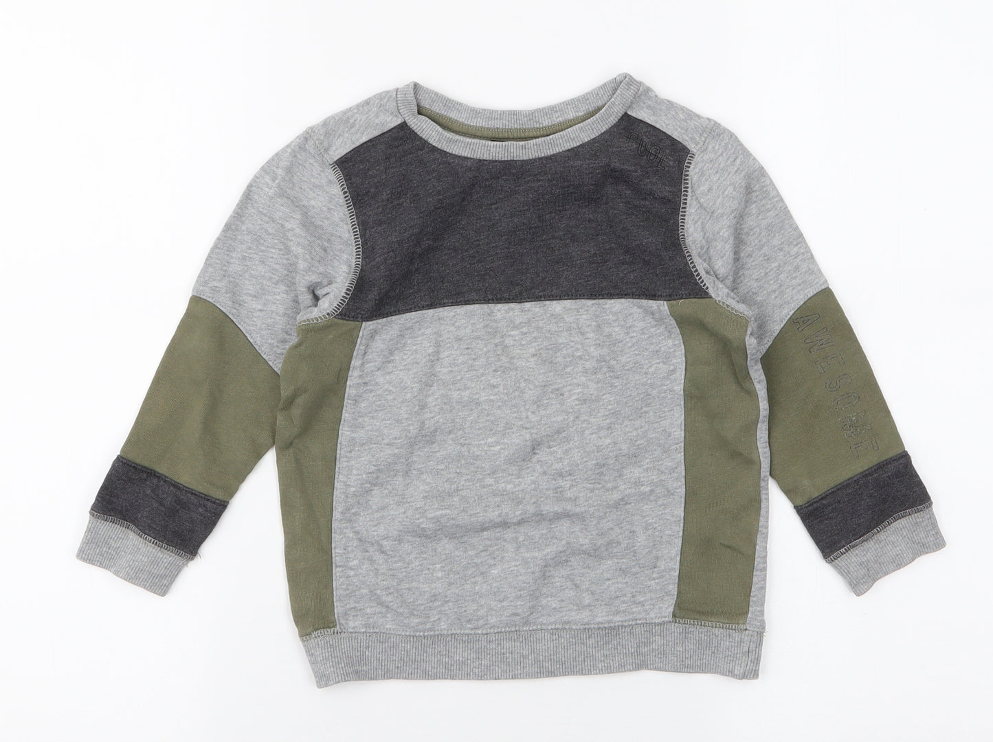 George Boys Multicoloured  Cotton Pullover Sweatshirt Size 3-4 Years  Pullover