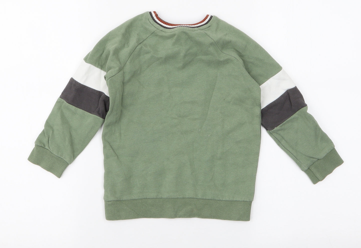 George Boys Green  Cotton Pullover Sweatshirt Size 3-4 Years  Pullover - Epic