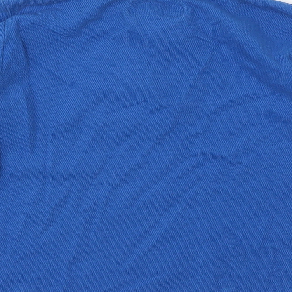 NEXT Boys Blue  100% Cotton Jersey Button-Up Size 4-5 Years Collared Button