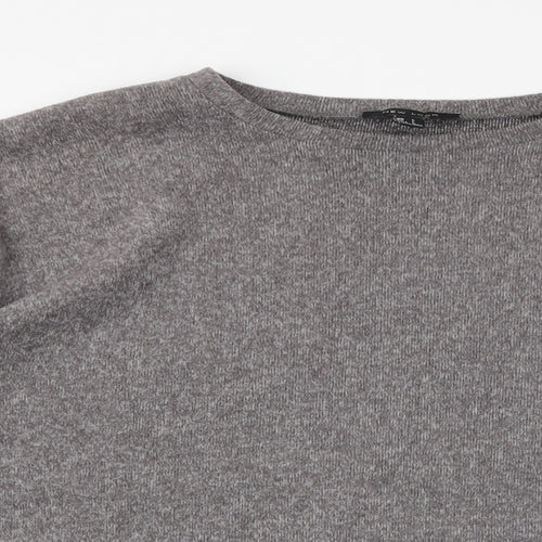 New Look Womens Grey Round Neck  Polyester Pullover Jumper Size L