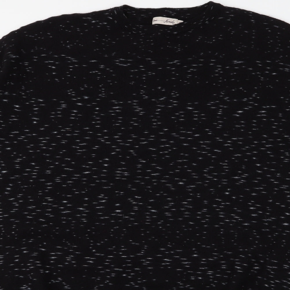 Komodo Womens Black  Wool Jumper Dress  Size 10  Round Neck Pullover