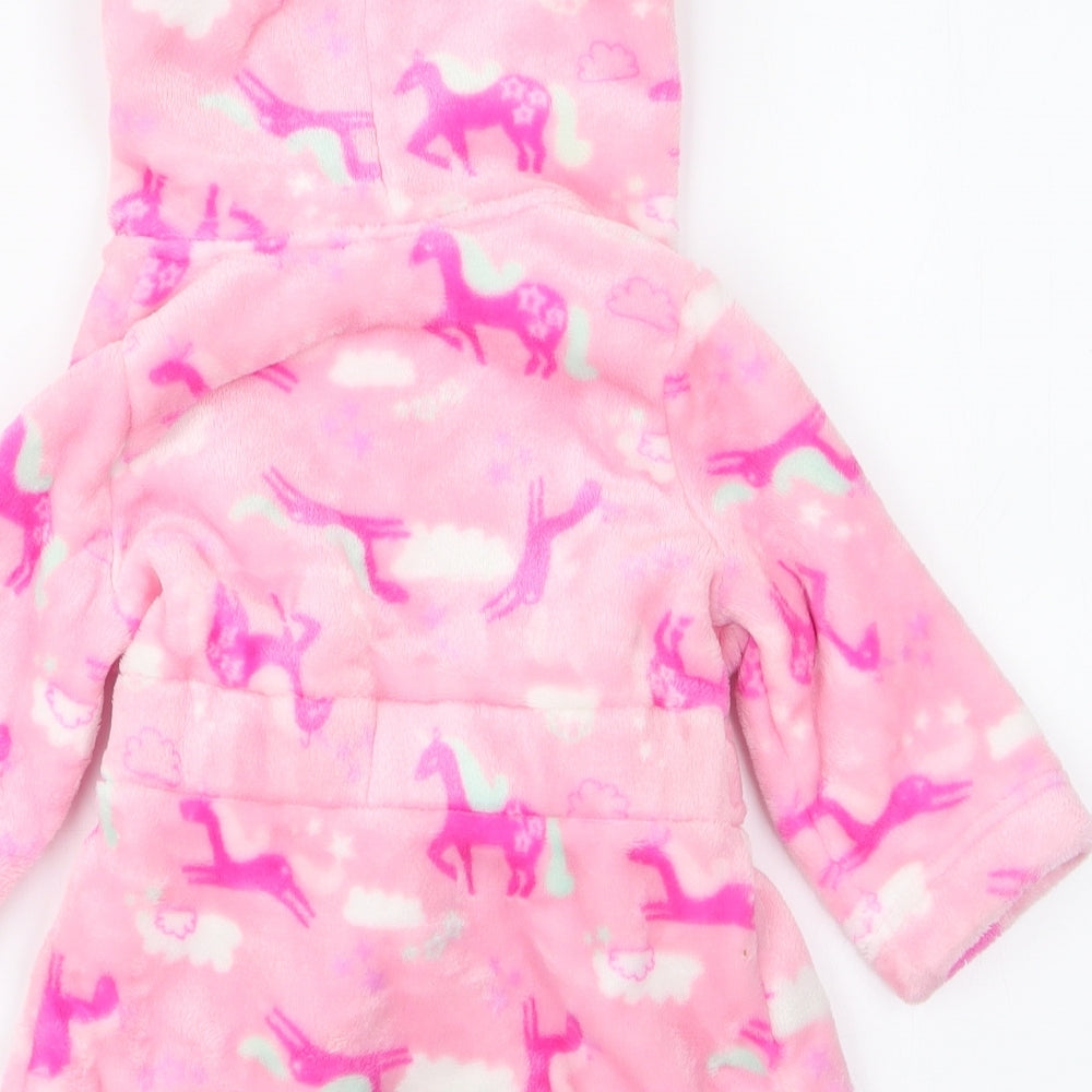 V by Very Girls Pink  Polyester  Robe Size 9-12 Months  Tie