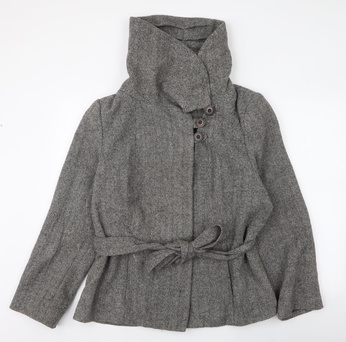 Matalan Womens Grey   Overcoat Coat Size 20  Button