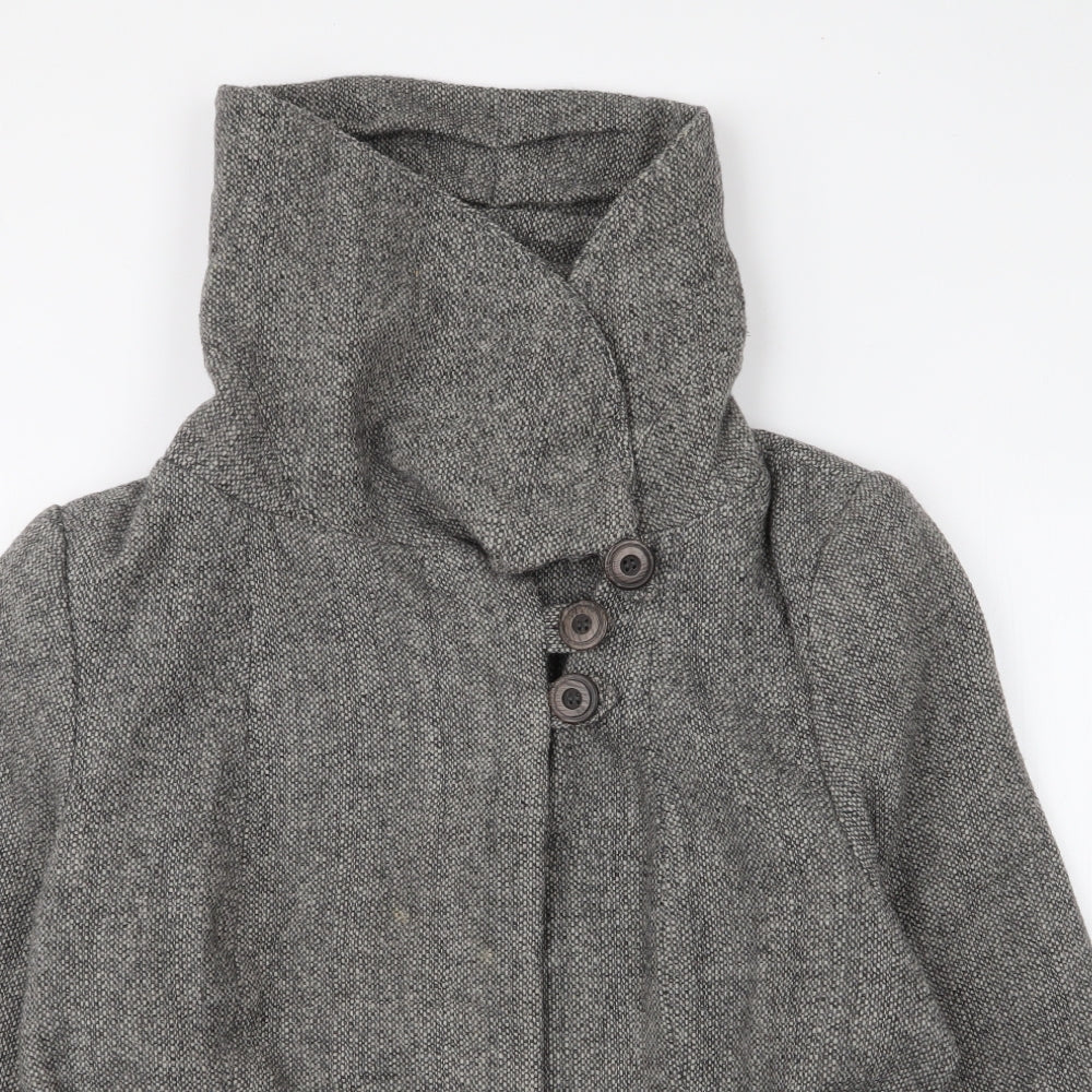 Matalan Womens Grey   Overcoat Coat Size 20  Button
