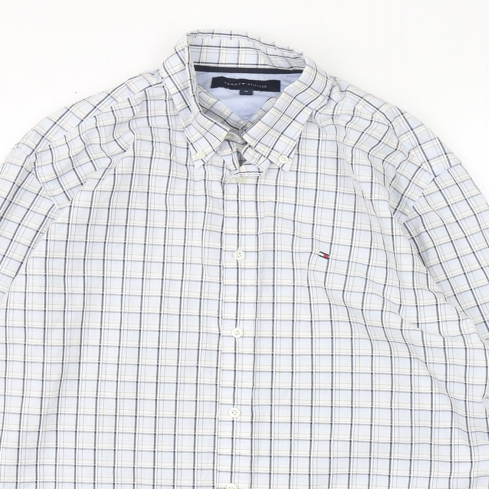 Tommy Hilfiger Mens Multicoloured Check Cotton  Button-Up Size M Collared Button