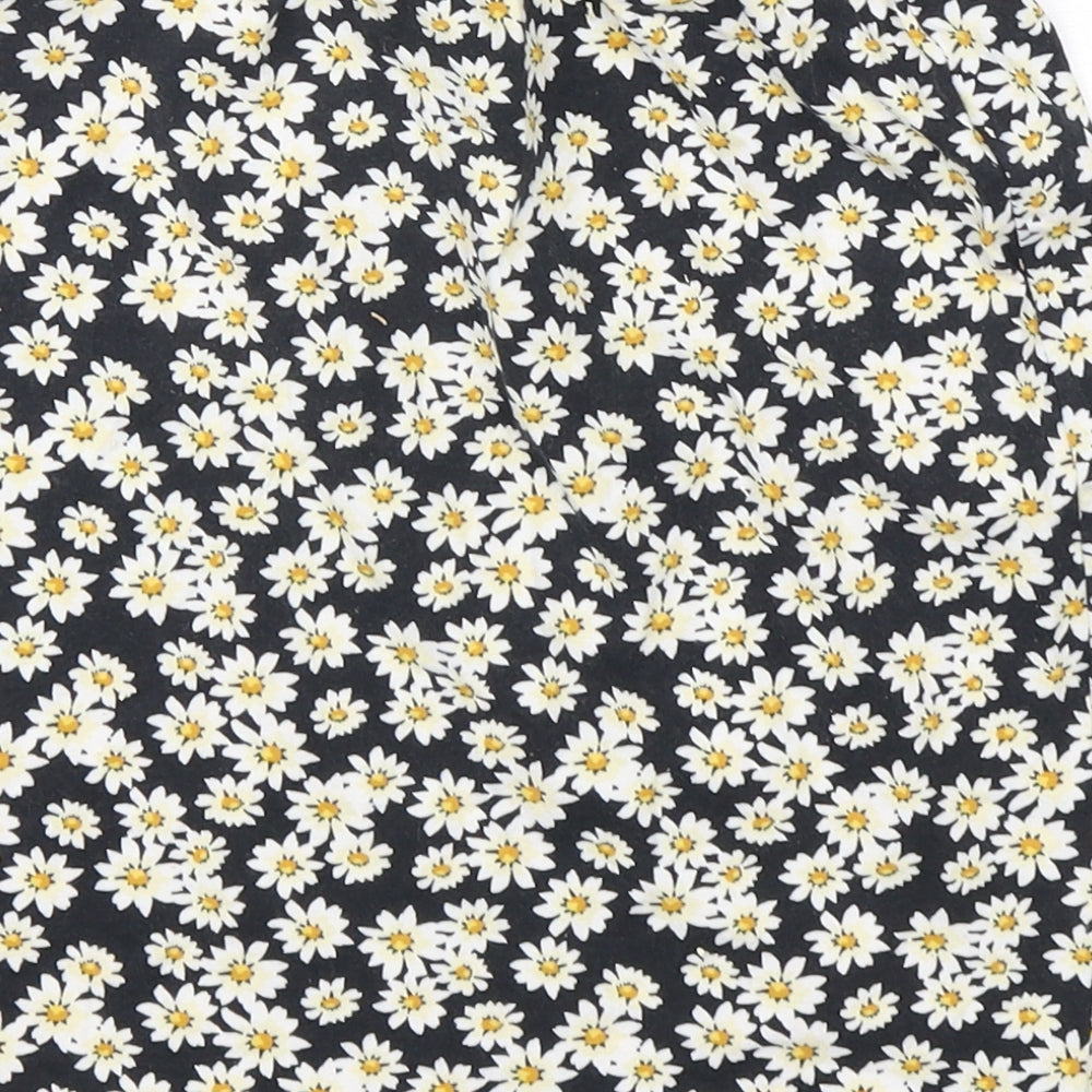 New Look Womens Multicoloured Floral Cotton Mini Skirt Size 10