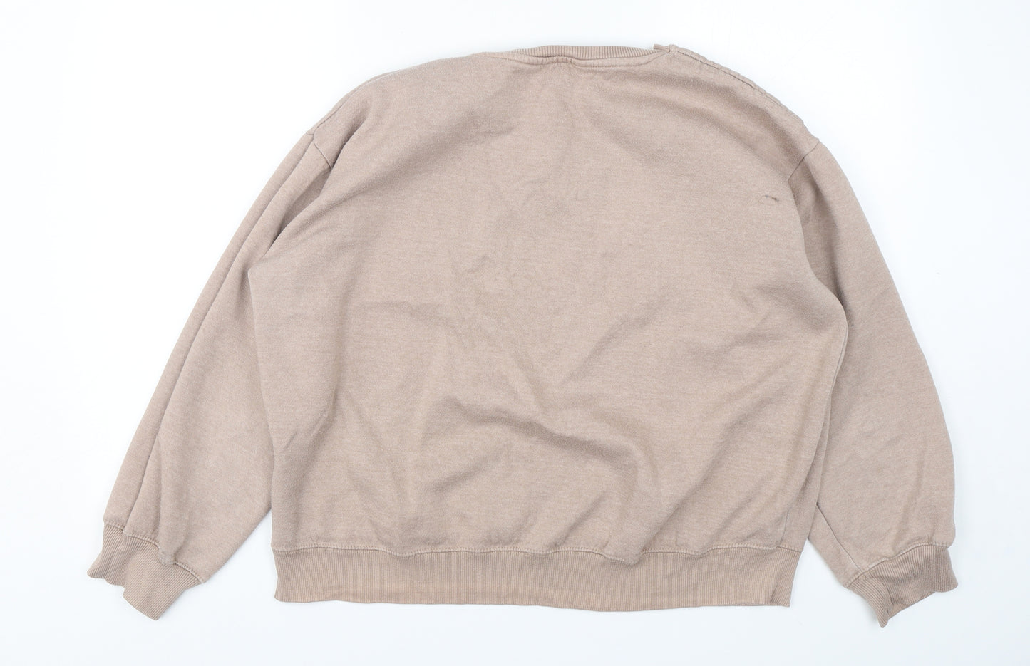 New Look Womens Beige  Cotton Pullover Sweatshirt Size XL  Pullover