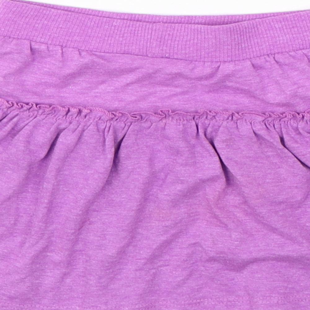 George Girls Purple  Polyester A-Line Skirt Size 6-7 Years  Regular