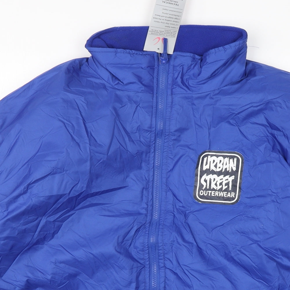 Hunter Mens Blue   Windbreaker Jacket Size L  Zip