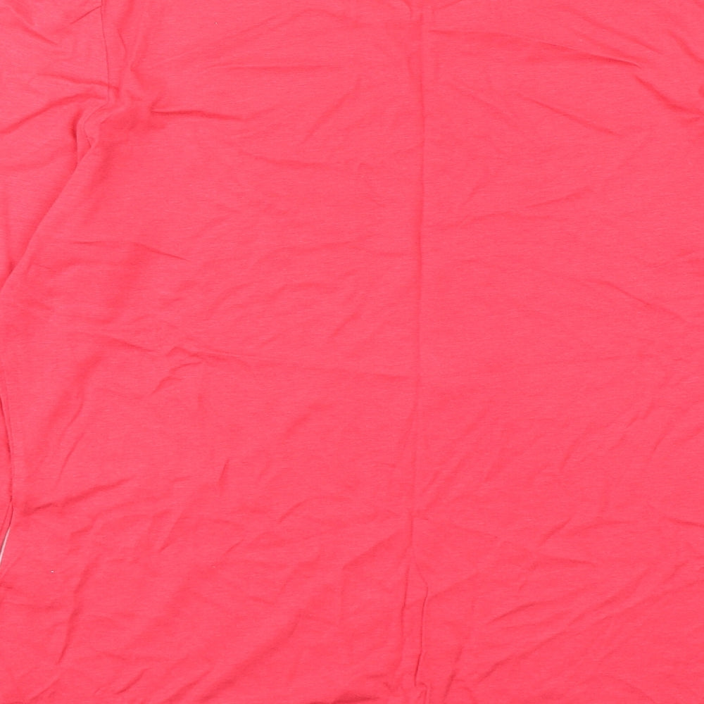 Boden  Womens Pink  Cotton Basic T-Shirt Size 10 Round Neck