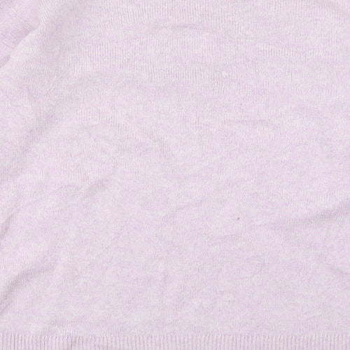 Gap Womens Pink Round Neck  Nylon Pullover Jumper Size S