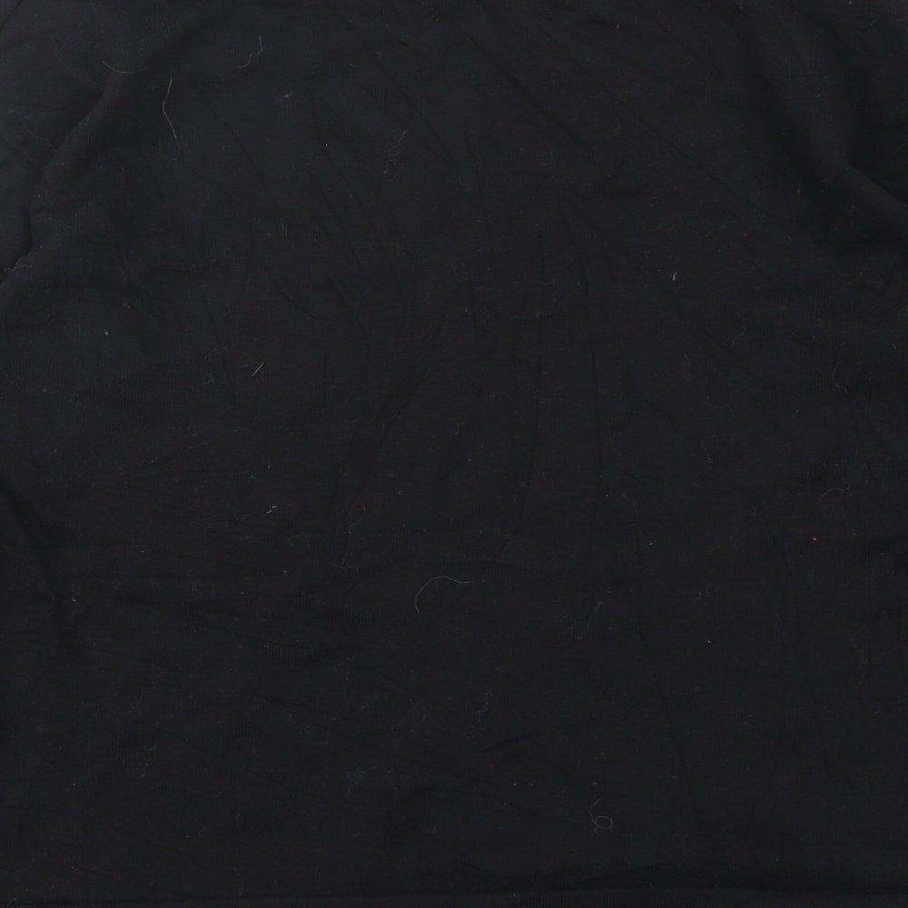 NEXT Womens Black Round Neck  Cotton Pullover Jumper Size 12