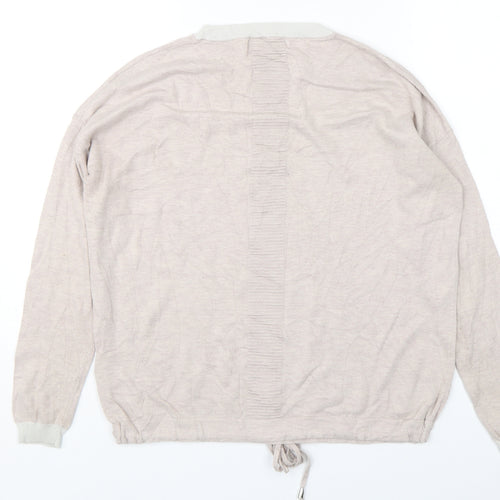 NEXT Womens Pink Round Neck  Cotton Pullover Jumper Size 10