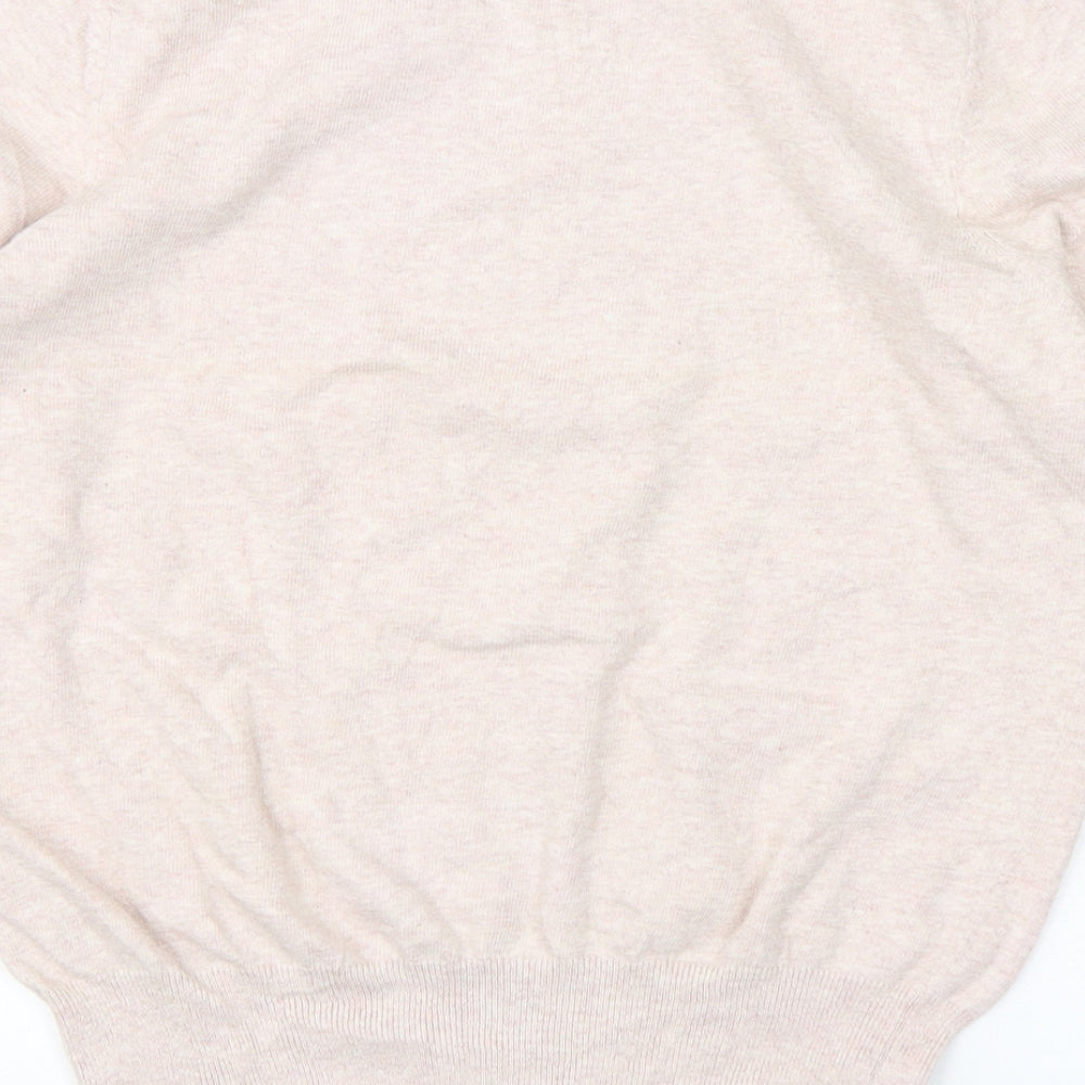 Dorothy Perkins  Womens Pink Round Neck  Cotton Pullover Jumper Size 14