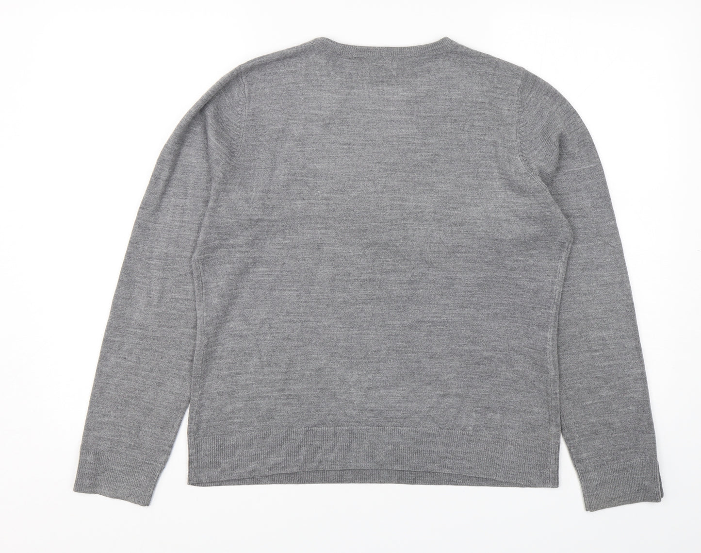 BHS Womens Grey  Acrylic Pullover Sweatshirt Size 14  Pullover
