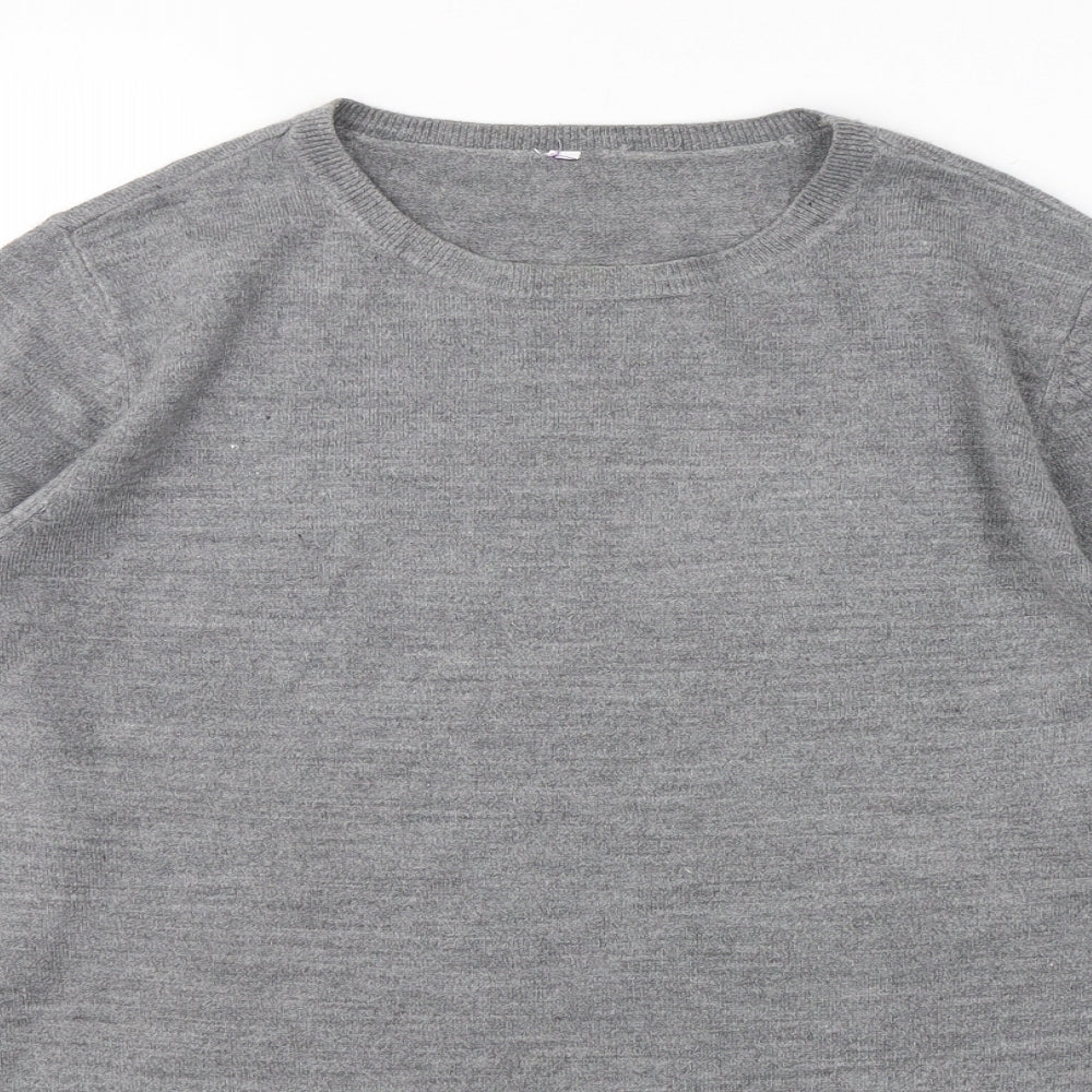 BHS Womens Grey  Acrylic Pullover Sweatshirt Size 14  Pullover