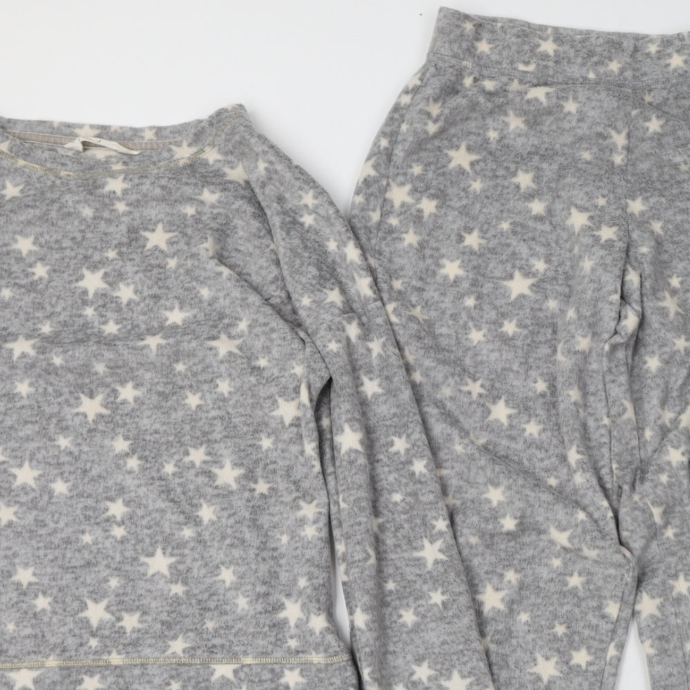Marks and Spencer Womens Grey Geometric Polyester Cami Pyjama Set Size XS   - Star print
