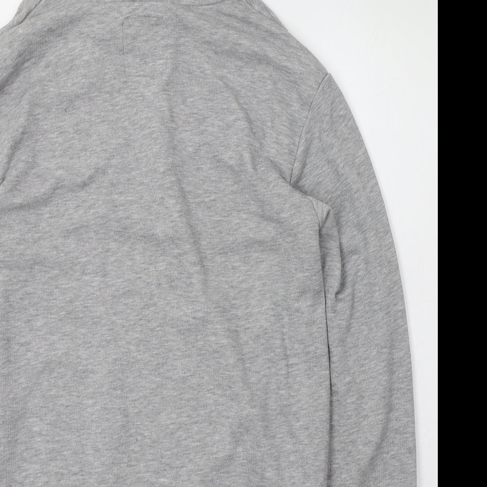 Intense Mens Grey  Cotton Pullover Hoodie Size XL