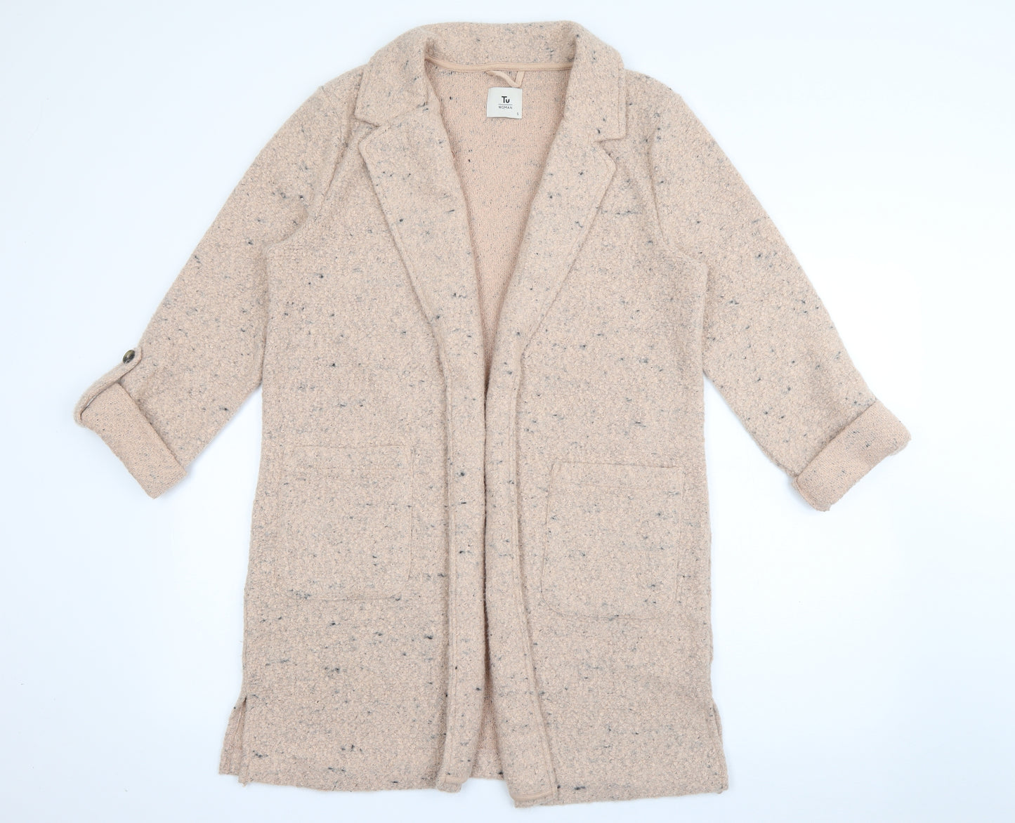 Tu  Womens Beige   Jacket Coatigan Size S