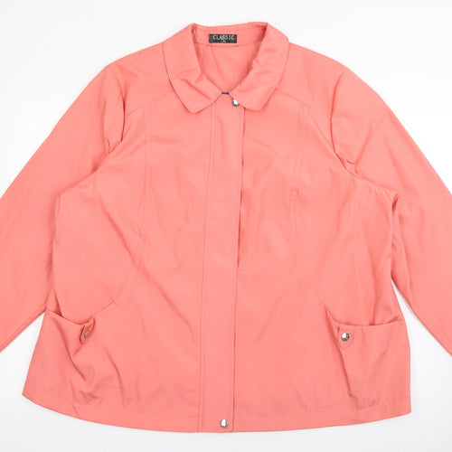 Classic Womens Pink   Jacket Coat Size XL  Zip