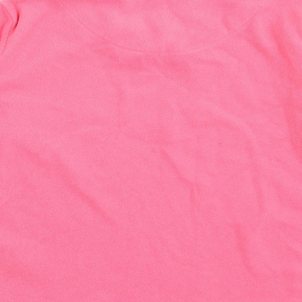 Primark Girls Pink V-Neck  Polyester Pullover Jumper Size 9-10 Years