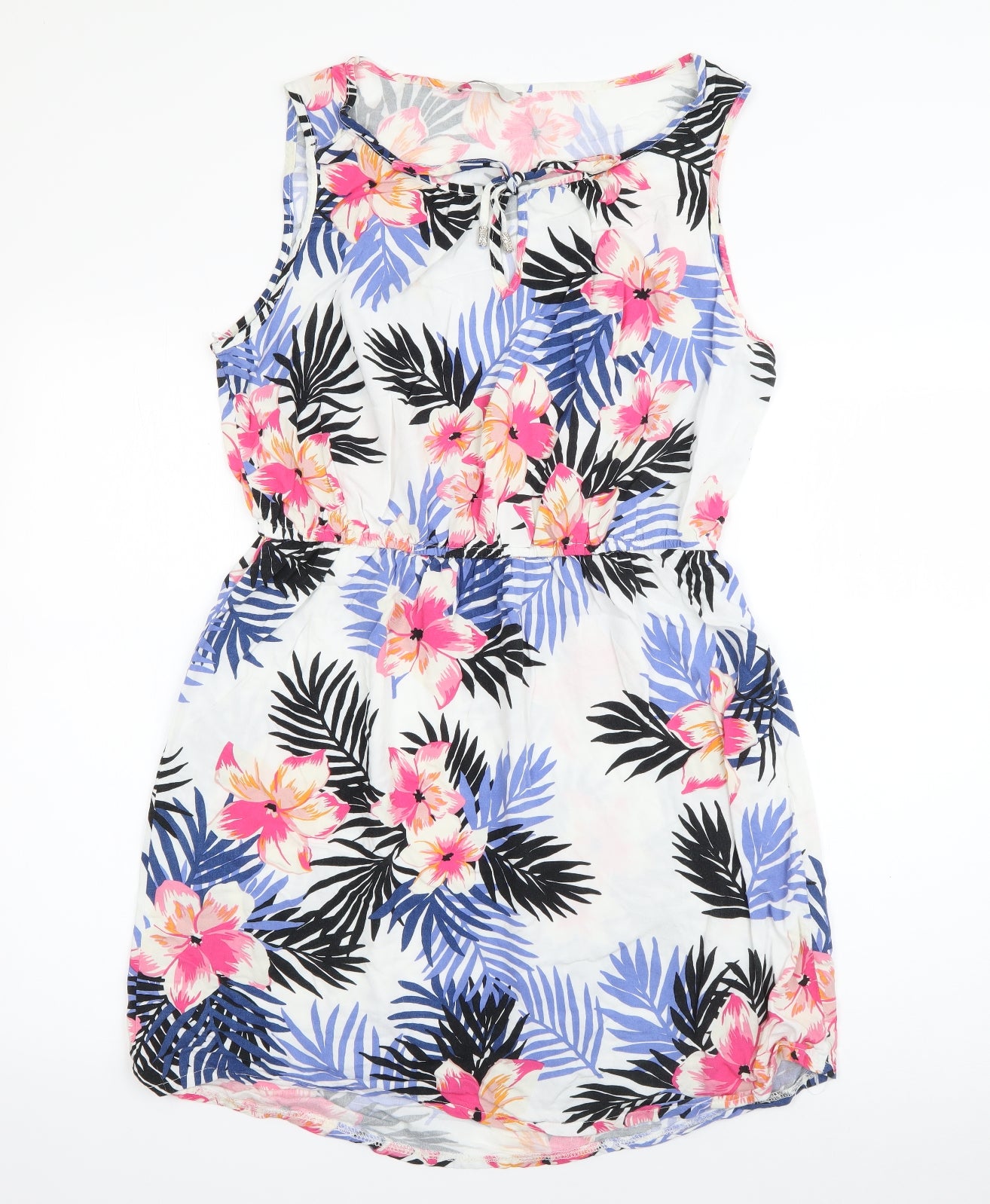George Womens Multicoloured Floral Viscose Fit & Flare  Size 14  Scoop Neck