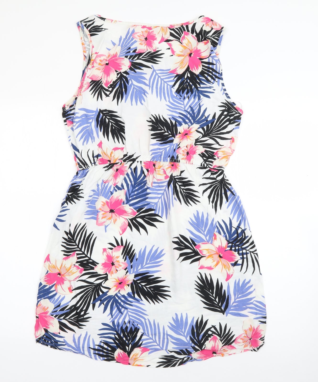 George Womens Multicoloured Floral Viscose Fit & Flare  Size 14  Scoop Neck